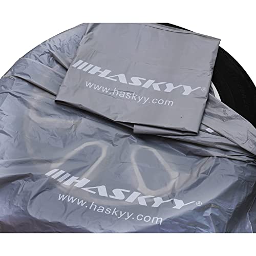HASKYY Set Reifentüten Reifentaschen 110x110cm XXL 4 TLG. bis 22\ Premium Reifen Schutzhülle Tüten Satz für Reifen Aufbewahrung, Transport und Lagerung - GRAU