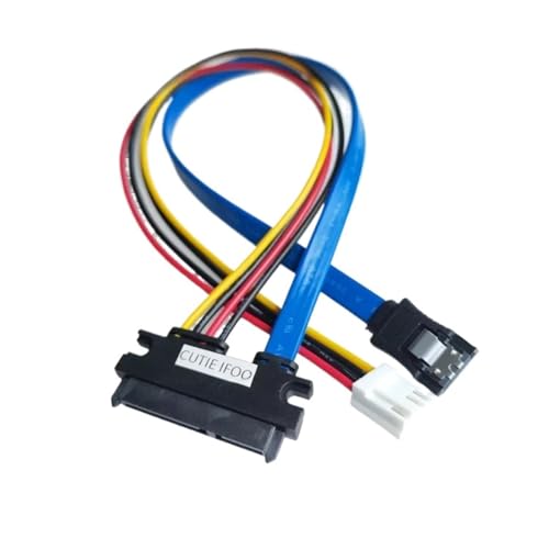 Cable integrado de alimentación de datos SATA 3.0 macho 22 pines a hembra 4 pines miniatura 2
