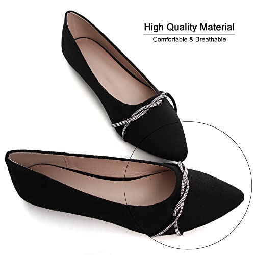 Image of Dear Time Women's Ballet Flats Dress Ballet Shoes Slip on for Office Work Comfortable Shoes