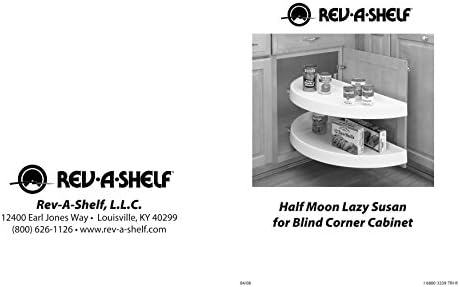 Rev-A-Shelf Half Moon Susan Installation Diagram