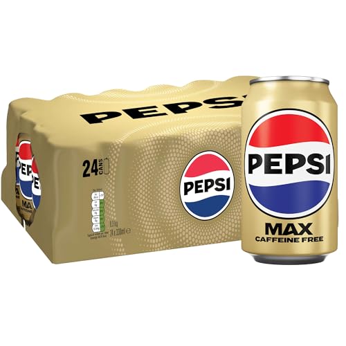 Pepsi Max No Caffeine 330ml Can (Pack of 24)
