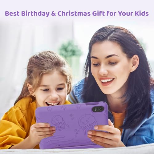 Image of COLORROOM 2026 Upgraded Android 15 Tablet, 10inch Kids Tablet, Octa-core CPU, 10GB+64GB+1TB Expand Tablets for Kids with Kids Space, Parental Control, 6000mAh Big Battery,Touchscreen Tableta (Purple)