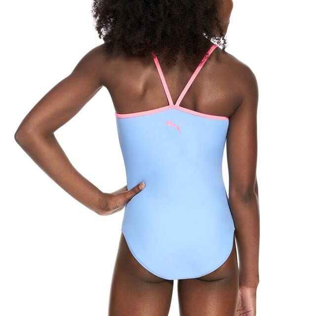 PUMA Girls' Spaghetti Strap One Piece Swimsuit4