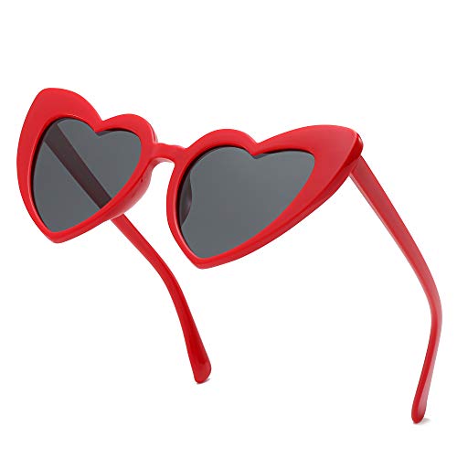 GIFIORE Heart Sunglasses Polarized Retro Oversized Heart Cateye Sun Glasses Cute Vintage Large Shades UV400 Protection