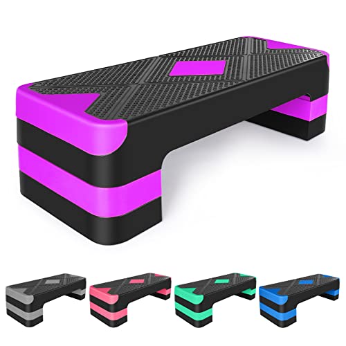 KL KLB Sport Adjustable Exercise Workout Aerobic Stepper Step Platform Trainer