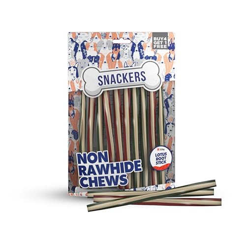 Image of Non-Rawhide Chews Lotus Root Stick for Dogs (225g, Pack of 2) Safe & Digestible Treats