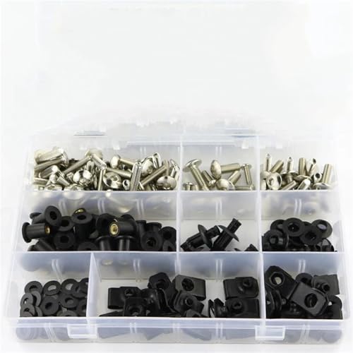 Kit boulons carénage moto argenté idéal pour la rénovation de carrosserie Ducati 848 1098