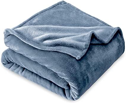 Image of HOMEKART Premium Flannel Fleece Blanket for Single Bed, Super Soft Plush Lightweight All Season Blanket, Solid Cozy Bed Throw for Bedroom, Sofa, Couch, Travel & Camping, 152 x 228 cm (Aqua)