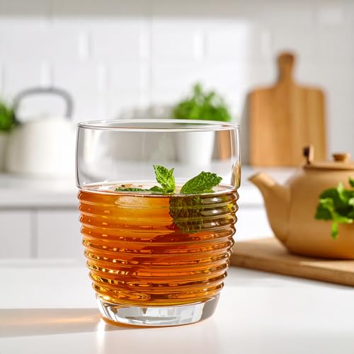 Glasmark KROSNO 1992 Orion Gläser-Set 6-teilig Trinkgläser Wassergläser Drinkgläser Saftgläser Spülmaschinenfest 6x300 ml