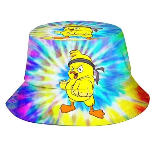Image of Funny Duck Bucket Hat Fisherman Hat Beach Travel Sun Hat Outdoor Cap for Unisex Men Women