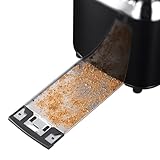 Russell Hobbs 21681-56 Toaster Retro Classic Noir, Retro Countdown-Anzeige, Schnell-Toast-Technologie, 1300 Watt, schwarz - 6