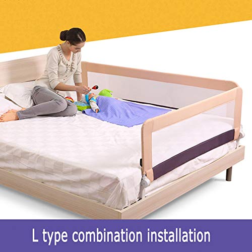 Barrière de lit swing down rabattable et garde-corps respirant