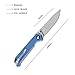 Kizer Knives Pocket Knife with Clip Blue G10 Handles Material EDC Folding knife, Begleiter V4458A3