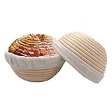 7 inches Round Banneton Basket for Bread Proofing, Dough Proofing Bowls with Removable Liner, Good f