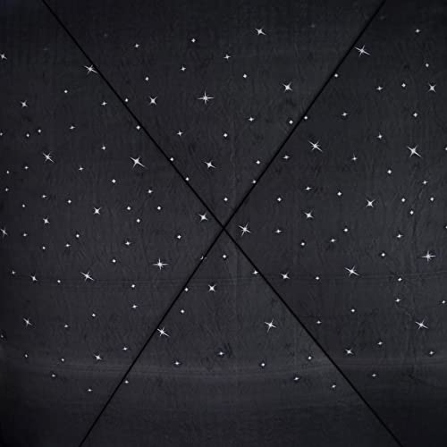 Mengersi Galaxy Canopy Bed Curtains King Size,2-In-1 Anti-Glare Windproof Lightproof Bed Canopy For Adults Girls Boys Teens Gift Home Bedroom Decoration #TOP4