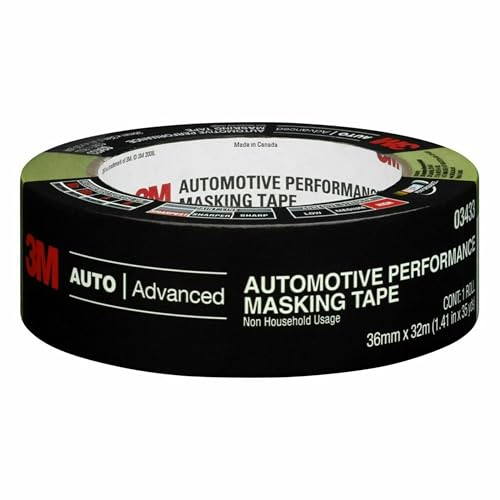 Image of 3M Automotive Performance Masking Tape, 03435, 48 mm x 32 m, 1 Roll