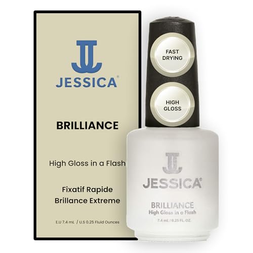 Jessica - Capa superior de esmalte de uñas para manicura, secado rápido, brillante