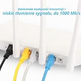 RIIEYOCA Krótkie kable krosowe Ethernet Cat5e 0,15 metra, RJ45 kable sieciowe LAN bez haka dla routerów, modemów, przełączników, serwerów (8-pack w mieszanych kolorach)