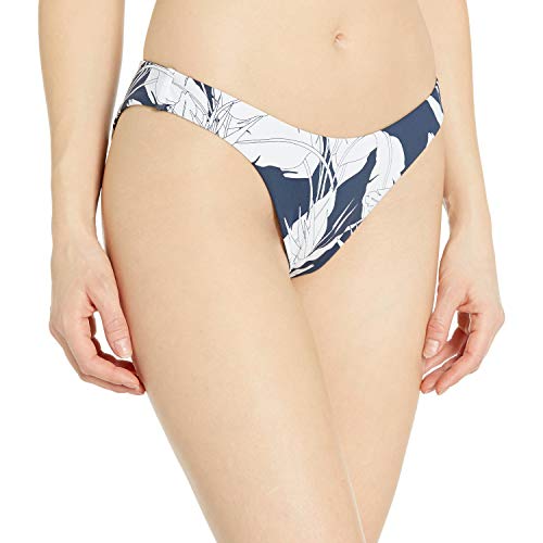 Roxy Junior's Printed Beach Classics High Leg Bikini Bottom, Mood Indigo Flying Flowers Sample, L