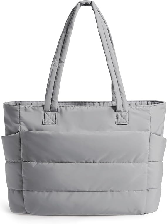 Tote Bag for Woman | Lightweight Puffy Shoulder Handbag with Multi Compartment | Travel, Office, Gym & Daily Use | Durable Taslan Fabric Tote Bag for Woman | Lightweight Puffy Shoulder Handbag with Multi Compartment | Travel, Office, Gym & Daily Use | Durable Taslan Fabric