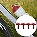 kowaku 4Pcs Bike Water Bottle Cage Bolt Bike Screw Kettle Holder Screw Cycling Bicycle Rack Screw Aluminum Alloy Screw M5x12mm, red