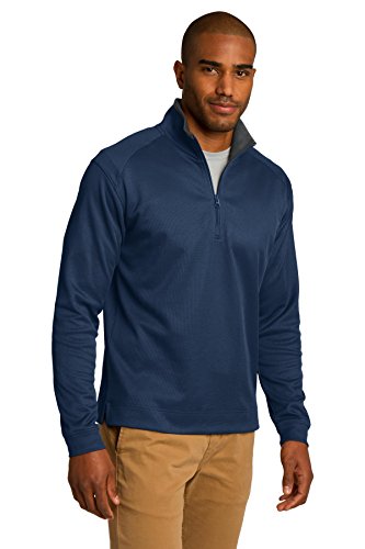 Port Authority Vertical Texture 1/4-Zip Pullover. K805 Regatta Blue/ Iron Grey #TOP2