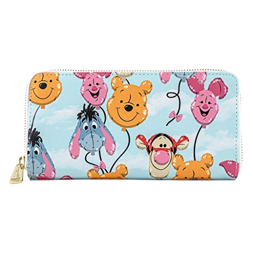 Loungefly Disney Winnie The Pooh Balloon Friends Zip Around Faux Leather Wallet2