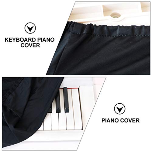 EXCEART de Piano Tampa Do Pó para Teclado 88 Teclas Com Cordão Elástico Ajustável E Fecho de Travame