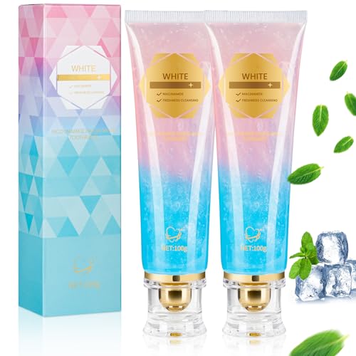 2 Pack Niacinamide Whitening Toothpaste Nicotinamide Radiant Whitening Toothpaste, Nicotinamide...