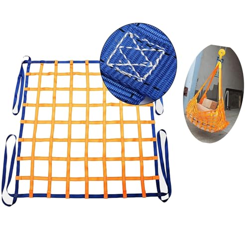 MTADSBKFP Correas de Seguridad para elevación de Carga, Correas de Red de elevación de Seguridad, Red de Carga for Caja de camioneta(1 X 1M/Mesh 10cm/Load 300KG)