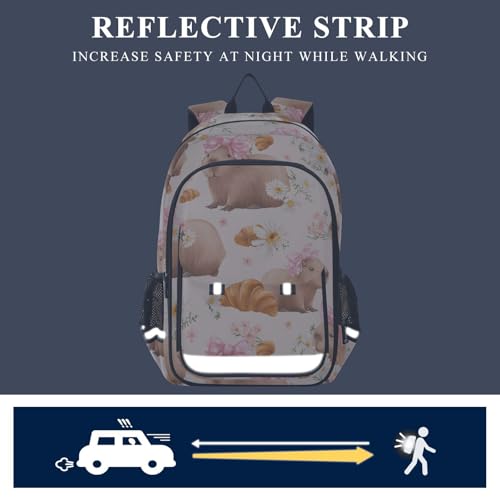 Sac à dos pour ordinateur portable enfants à motif capybara - 7