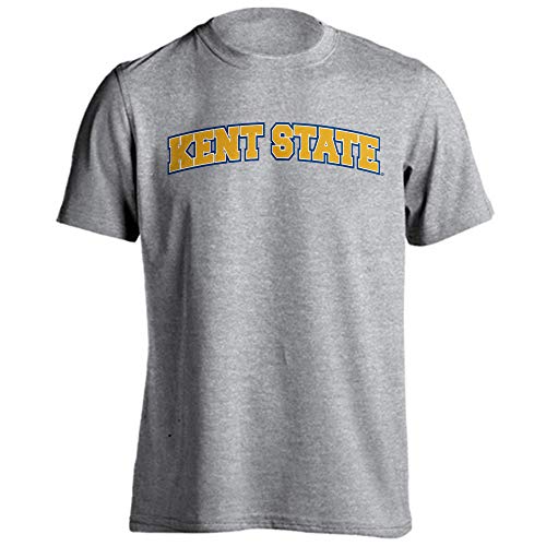 Sport Your Gear Kent State Golden Flashes Classic Arch Basic Collegiate Short Sleeve T-Shirt (Athletic Heather, Large)