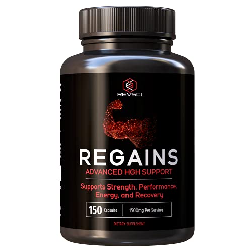 HGH Supplements for Men & Muscle Builder for Men - Regains Natural Growth Hormone Booster, Human Growth Hormones HGH for Men & Women, Anabolic Bodybuilding & Muscle Building Supplements 150 Capsules