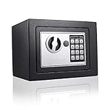 【PIN Code und Schlüssel】Sie können den Safe öffnen, indem Sie entweder den 3-8-stelligen PIN-Code eingeben oder einfach die mit der Box gelieferten Schlüssel verwenden (bitte bewahren Sie die Schlüssel gut auf). Die Schlüssel sind vorbereitet, falls Sie Ihren Code vergessen oder die Batterien leer sind. Sie können trotzdem darauf zugreifen.