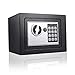 Produktbild Mini-Safe Digitaler Elektronischer Tresor Schlüsseltresor mit PIN-Code und Schlüssel Tresor Klein Feuerfester und wasserdichter Wandtresor Möbeltresor Für Schmuck Bargeld 23x17x17 cm (Schwarz)