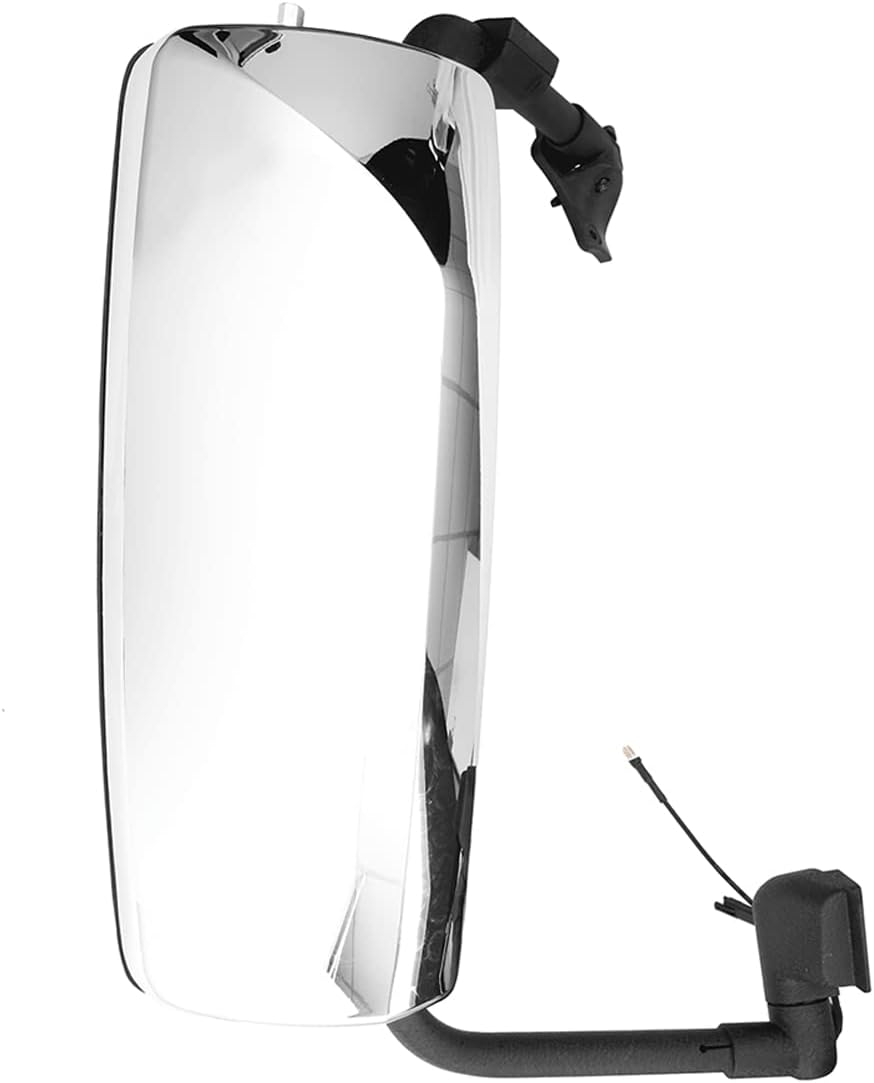 High Soar Chrome Door Mirror for Volvo VNL Truck 2004-2017, Heated Mirror Assembly with LED Turn Signal, Right/Passenger Side