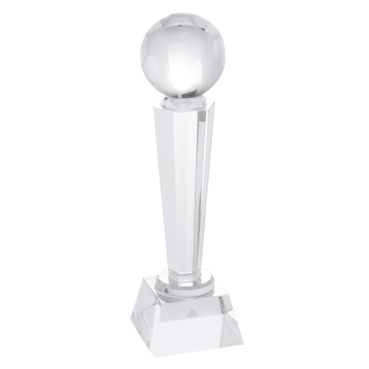 Mipcase Kristall Fußballspielpokal aus Quarz für Turnier Auszeichnungen | Abschlussatmosphäre, Elegante Kristalltrophäe für Sportbankette, für Klassenzimmer und Geschenkbeutel