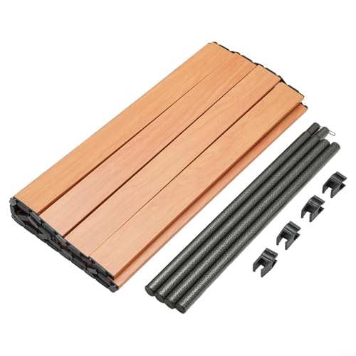 Outdoor Tabletop in Aluminum Alloy for Easy Setup with Camping Trolleys (L Wood)