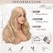 BARSDAR Long Blonde Curtain Bangs Wig - 26 Inch Long Wavy Layered Wigs for Women - Synthetic Hair Sabrina Wigs Butterfly Haircut Soft Natural Looking Daily Party Halloween - Blonde Mixed