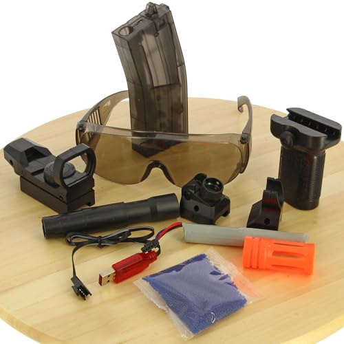 Gelsoft Automatic Gel Blaster Toy – Long-Range Water Bullet Splatter Gun, Magazine-Fed With Scope & Safety Goggles, Bright Graffiti Design, Outdoor Fun Games - 8