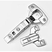Hettich Euro 110 Soft Close Full Overlay Hinge & 4.5 mm Face Frame Plate Combo Hinge w/4.5mm Plate