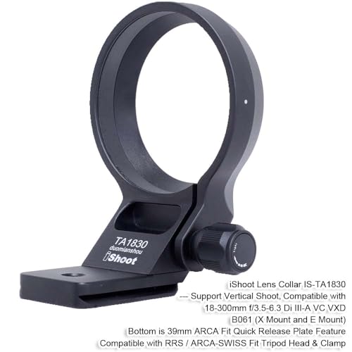 Support d'objectif Tamron 18-300mm en métal usiné CNC pour trépied