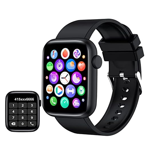 Smart Watch, 1.9" Full Touch Screen Smart Watch for Android & iOS Phones with Heart Rate & Blood Oxygen Monitor, 123 Sport Modes，Voice Assistant, Fitness Smart Watch for Women Men