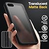 JETech Cover Opaca per iPhone SE 3/2 (2022/2020), iPhone 8/7, 4,7 Pollici, Protezione Anticaduta Antiurto di Grado Militare, Custodia Posteriore Glassata Traslucida, Anti-Impronte (Nero) #3