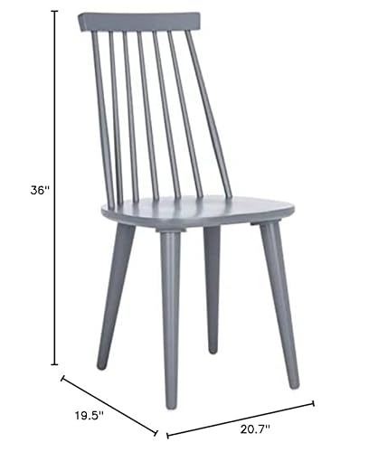 Safavieh American Homes Collection Burris Country Farmhouse Grey Spindle Side Chair , Wood, (Set Of 2) #TOP1