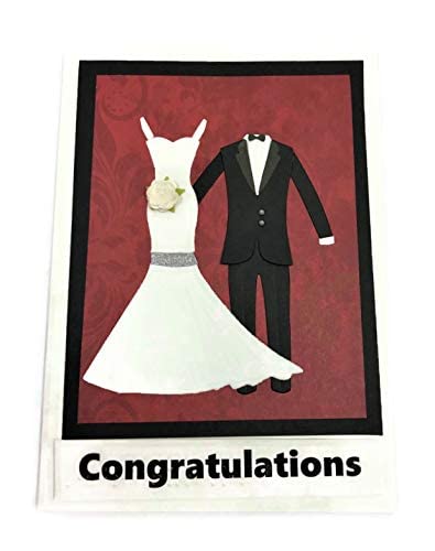 All Occasion Blind Greeting Cards for Birthday, Retirement, Thank You, Christmas, Retirement – Personalized & Custom Handmade Card for Blind People & Visually Impaired Gift (FOR WEDDING)