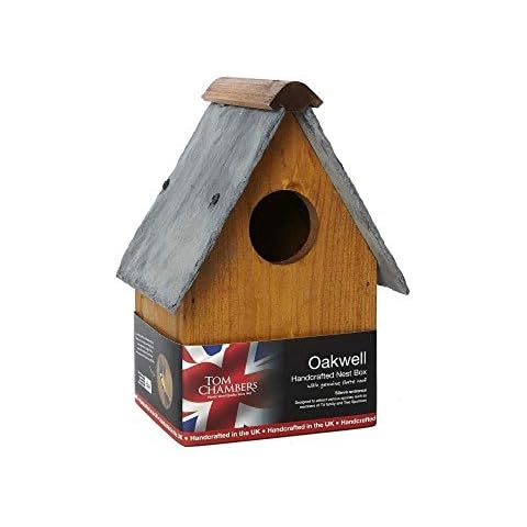 Tom Chambers Oakwell Nest Box (32mm Entrance) - Natures Range (FSC) Cover