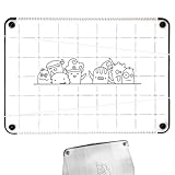 Qkbuza Tabla de cortar al aire libre, tabla de cortar portátil plegable que ahorra espacio, accesorios de camping, alfombrilla de corte flexible antideslizante para verduras y carne