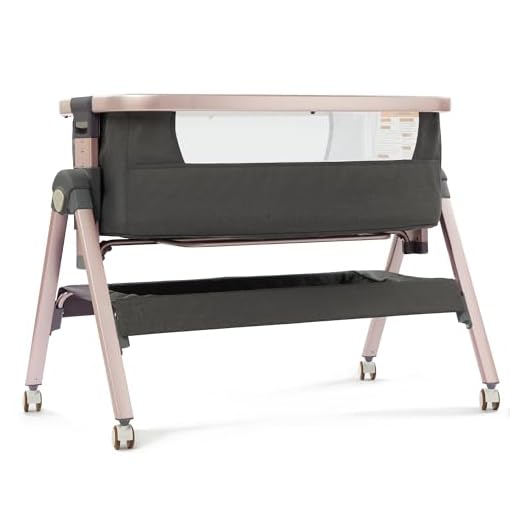 A2DAO Baby Bassinet, Bedside Bassinet for Baby, Adjustable 6 Height Bedside Bassinet Sleeper, Portable Bassinet for Newborn, Baby Bassinet with Travel Bag/Mosquito Net/Wheels/Storage Basket