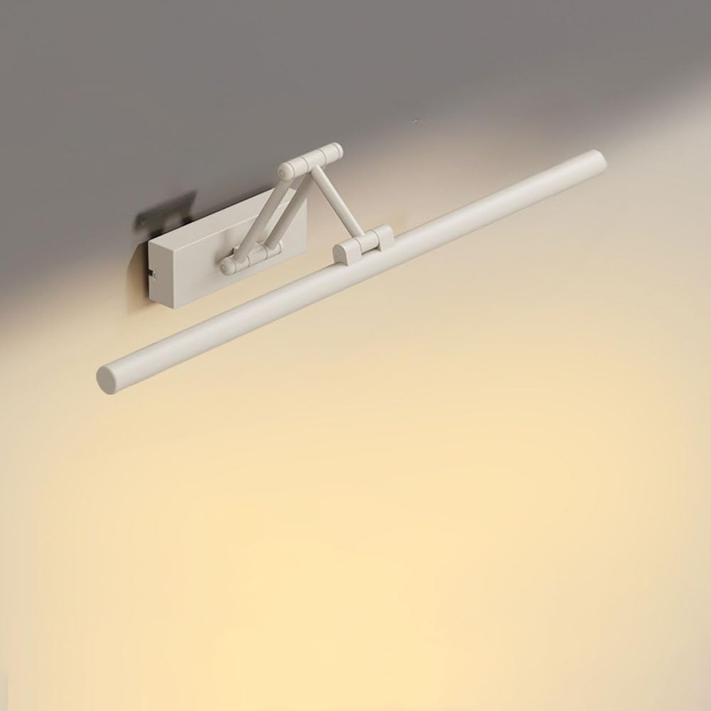NHPJFDC Adjustable LED Linear Vanity Light - Swing Arm Bathroom Mirror Cabinet Lamp, Over Mirror Picture Lighting Fixture for Washroom & Bath Wall Sconce